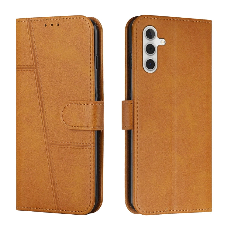 Stitching Calf Texture Buckle Leather Phone Case, For Samsung Galaxy S26+ 5G, For Samsung Galaxy S26 Ultra 5G, For Samsung Galaxy S26 5G, For Samsung Galaxy S25 FE 5G, For Samsung Galaxy S25 Edge 5G, For Samsung Galaxy S25 / S24 5G                     ...