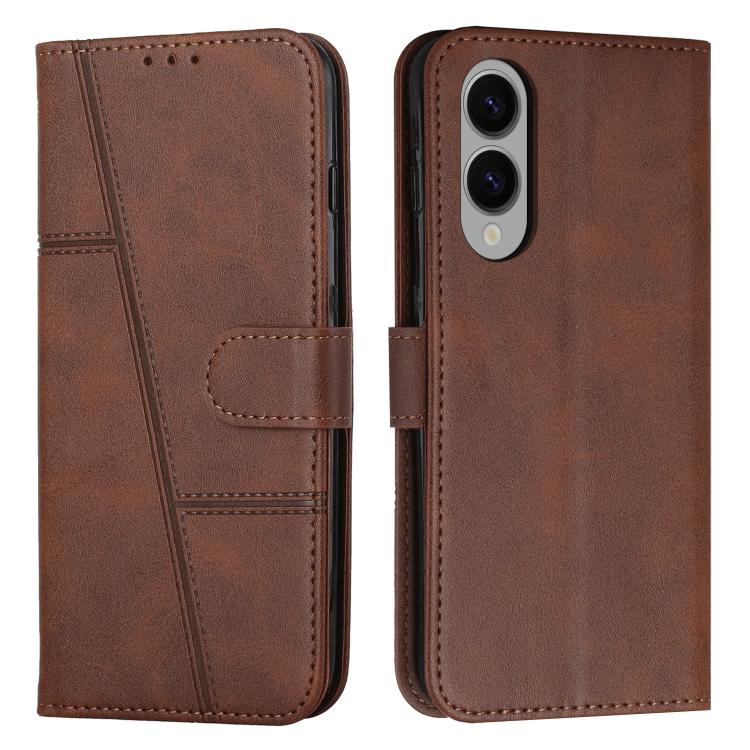 Stitching Calf Texture Buckle Leather Phone Case, For Samsung Galaxy S26+ 5G, For Samsung Galaxy S26 Ultra 5G, For Samsung Galaxy S26 5G, For Samsung Galaxy S25 FE 5G, For Samsung Galaxy S25 Edge 5G, For Samsung Galaxy S25 / S24 5G                     ...