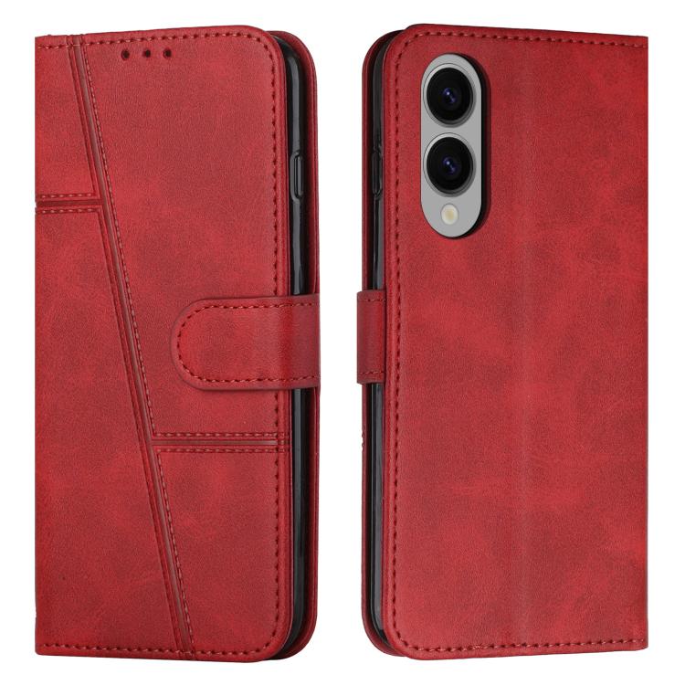 Stitching Calf Texture Buckle Leather Phone Case, For Samsung Galaxy S26+ 5G, For Samsung Galaxy S26 Ultra 5G, For Samsung Galaxy S26 5G, For Samsung Galaxy S25 FE 5G, For Samsung Galaxy S25 Edge 5G, For Samsung Galaxy S25 / S24 5G                     ...