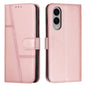 Stitching Calf Texture Buckle Leather Phone Case, For Samsung Galaxy S26+ 5G, For Samsung Galaxy S26 Ultra 5G, For Samsung Galaxy S26 5G, For Samsung Galaxy S25 FE 5G, For Samsung Galaxy S25 Edge 5G, For Samsung Galaxy S25 / S24 5G                     ...