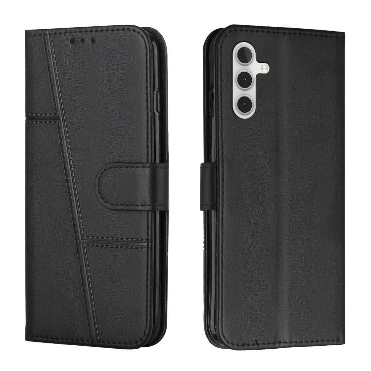 Stitching Calf Texture Buckle Leather Phone Case, For Samsung Galaxy S26+ 5G, For Samsung Galaxy S26 Ultra 5G, For Samsung Galaxy S26 5G, For Samsung Galaxy S25 FE 5G, For Samsung Galaxy S25 Edge 5G, For Samsung Galaxy S25 / S24 5G                     ...