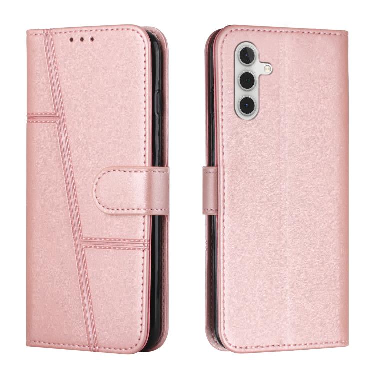 Stitching Calf Texture Buckle Leather Phone Case, For Samsung Galaxy S26+ 5G, For Samsung Galaxy S26 Ultra 5G, For Samsung Galaxy S26 5G, For Samsung Galaxy S25 FE 5G, For Samsung Galaxy S25 Edge 5G, For Samsung Galaxy S25 / S24 5G                     ...