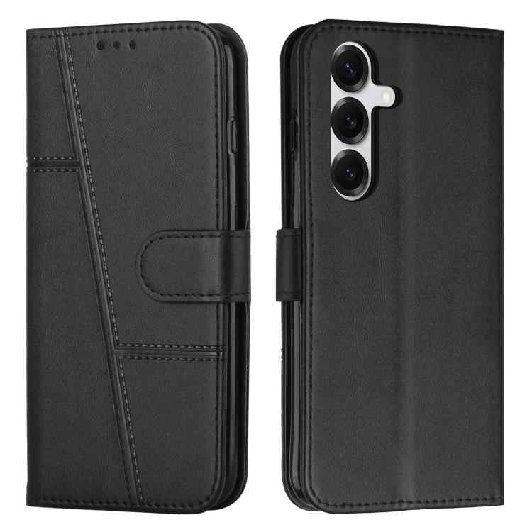 Stitching Calf Texture Buckle Leather Phone Case, For Samsung Galaxy S26+ 5G, For Samsung Galaxy S26 Ultra 5G, For Samsung Galaxy S26 5G, For Samsung Galaxy S25 FE 5G, For Samsung Galaxy S25 Edge 5G, For Samsung Galaxy S25 / S24 5G                     ...