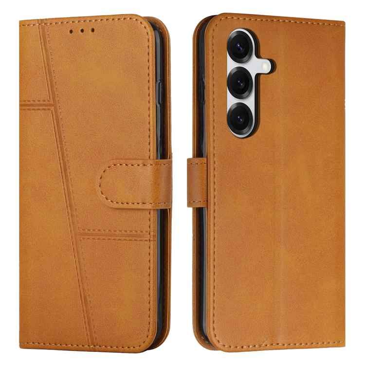 Stitching Calf Texture Buckle Leather Phone Case, For Samsung Galaxy S26+ 5G, For Samsung Galaxy S26 Ultra 5G, For Samsung Galaxy S26 5G, For Samsung Galaxy S25 FE 5G, For Samsung Galaxy S25 Edge 5G, For Samsung Galaxy S25 / S24 5G                     ...