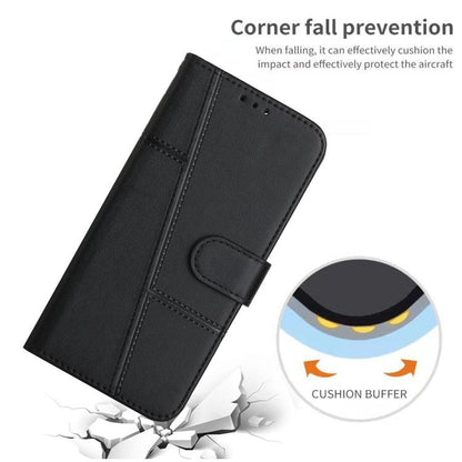 Stitching Calf Texture Buckle Leather Phone Case, For Samsung Galaxy S26+ 5G, For Samsung Galaxy S26 Ultra 5G, For Samsung Galaxy S26 5G, For Samsung Galaxy S25 FE 5G, For Samsung Galaxy S25 Edge 5G, For Samsung Galaxy S25 / S24 5G                     ...