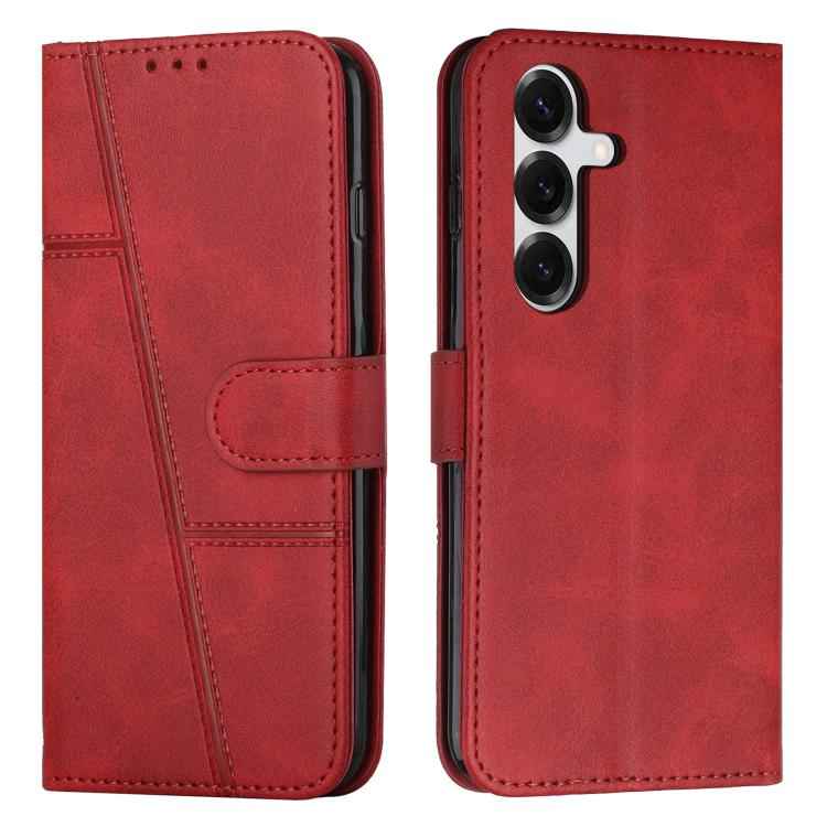 Stitching Calf Texture Buckle Leather Phone Case, For Samsung Galaxy S26+ 5G, For Samsung Galaxy S26 Ultra 5G, For Samsung Galaxy S26 5G, For Samsung Galaxy S25 FE 5G, For Samsung Galaxy S25 Edge 5G, For Samsung Galaxy S25 / S24 5G                     ...