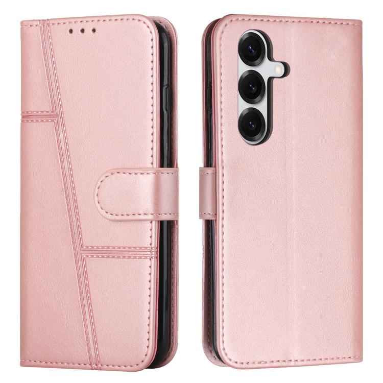 Stitching Calf Texture Buckle Leather Phone Case, For Samsung Galaxy S26+ 5G, For Samsung Galaxy S26 Ultra 5G, For Samsung Galaxy S26 5G, For Samsung Galaxy S25 FE 5G, For Samsung Galaxy S25 Edge 5G, For Samsung Galaxy S25 / S24 5G                     ...