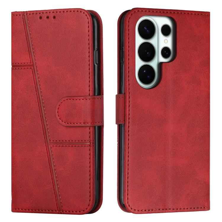 Stitching Calf Texture Buckle Leather Phone Case, For Samsung Galaxy S26+ 5G, For Samsung Galaxy S26 Ultra 5G, For Samsung Galaxy S26 5G, For Samsung Galaxy S25 FE 5G, For Samsung Galaxy S25 Edge 5G, For Samsung Galaxy S25 / S24 5G                     ...