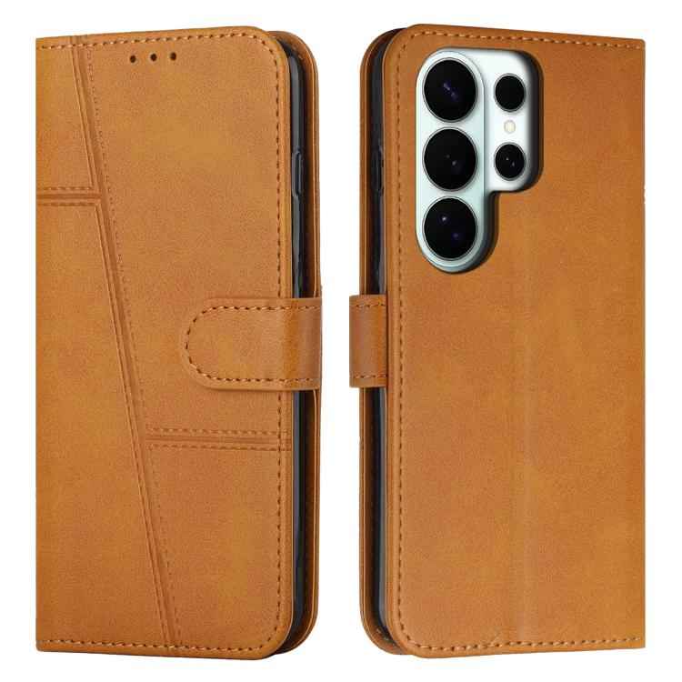 Stitching Calf Texture Buckle Leather Phone Case, For Samsung Galaxy S26+ 5G, For Samsung Galaxy S26 Ultra 5G, For Samsung Galaxy S26 5G, For Samsung Galaxy S25 FE 5G, For Samsung Galaxy S25 Edge 5G, For Samsung Galaxy S25 / S24 5G                     ...