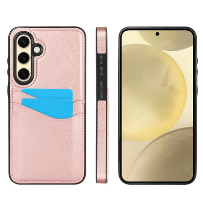 Litchi Leather Skin Card Slots Phone Case, For Samsung Galaxy S26+ 5G, For Samsung Galaxy S26 Ultra 5G, For Samsung Galaxy S26 5G, For Samsung Galaxy S25 Edge 5G, For Samsung Galaxy S25 5G, For Samsung Galaxy S25+ 5G, For Samsung Galaxy S25 Ultra 5G   ...