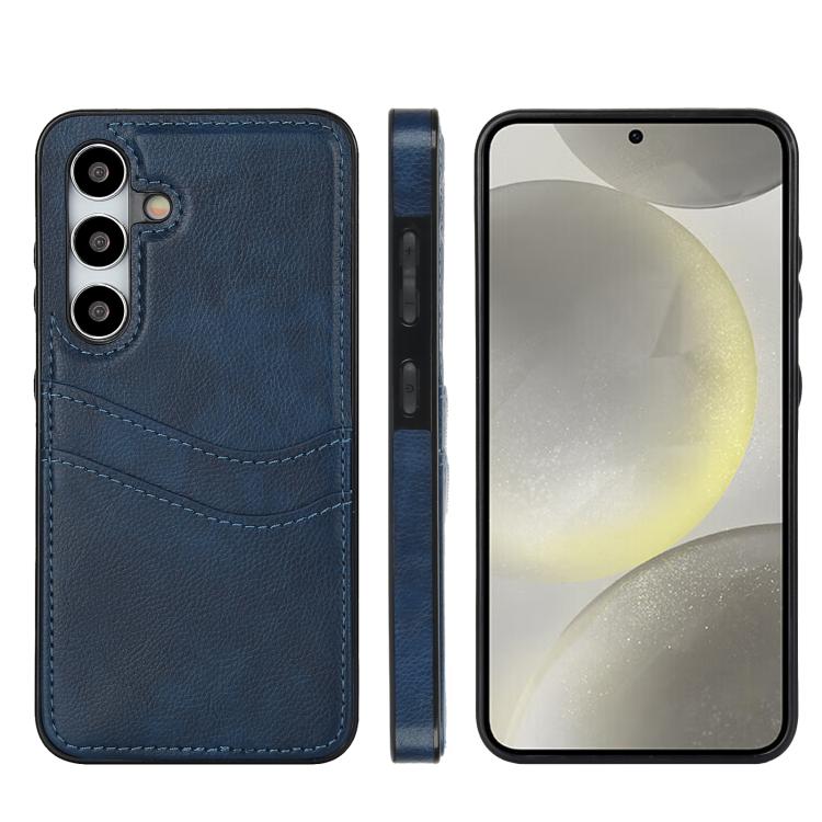 Litchi Leather Skin Card Slots Phone Case, For Samsung Galaxy S26+ 5G, For Samsung Galaxy S26 Ultra 5G, For Samsung Galaxy S26 5G, For Samsung Galaxy S25 Edge 5G, For Samsung Galaxy S25 5G, For Samsung Galaxy S25+ 5G, For Samsung Galaxy S25 Ultra 5G   ...