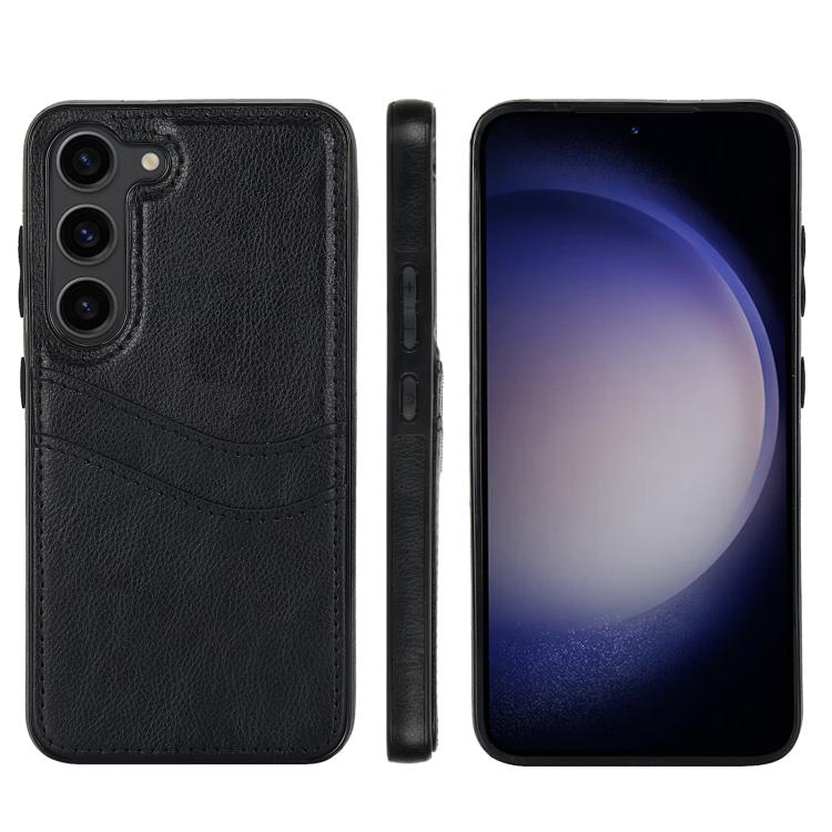 Litchi Leather Skin Card Slots Phone Case, For Samsung Galaxy S26+ 5G, For Samsung Galaxy S26 Ultra 5G, For Samsung Galaxy S26 5G, For Samsung Galaxy S25 Edge 5G, For Samsung Galaxy S25 5G, For Samsung Galaxy S25+ 5G, For Samsung Galaxy S25 Ultra 5G   ...