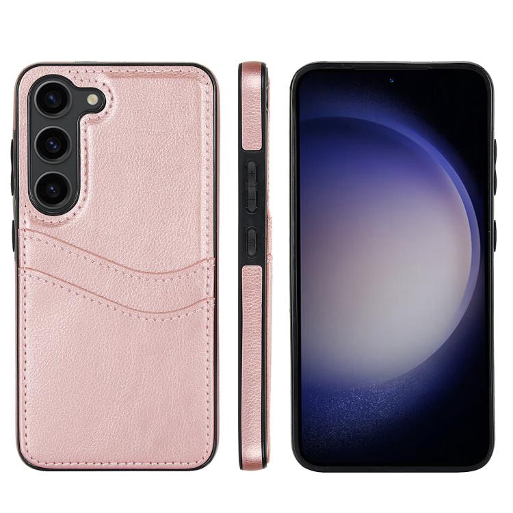 Litchi Leather Skin Card Slots Phone Case, For Samsung Galaxy S26+ 5G, For Samsung Galaxy S26 Ultra 5G, For Samsung Galaxy S26 5G, For Samsung Galaxy S25 Edge 5G, For Samsung Galaxy S25 5G, For Samsung Galaxy S25+ 5G, For Samsung Galaxy S25 Ultra 5G   ...