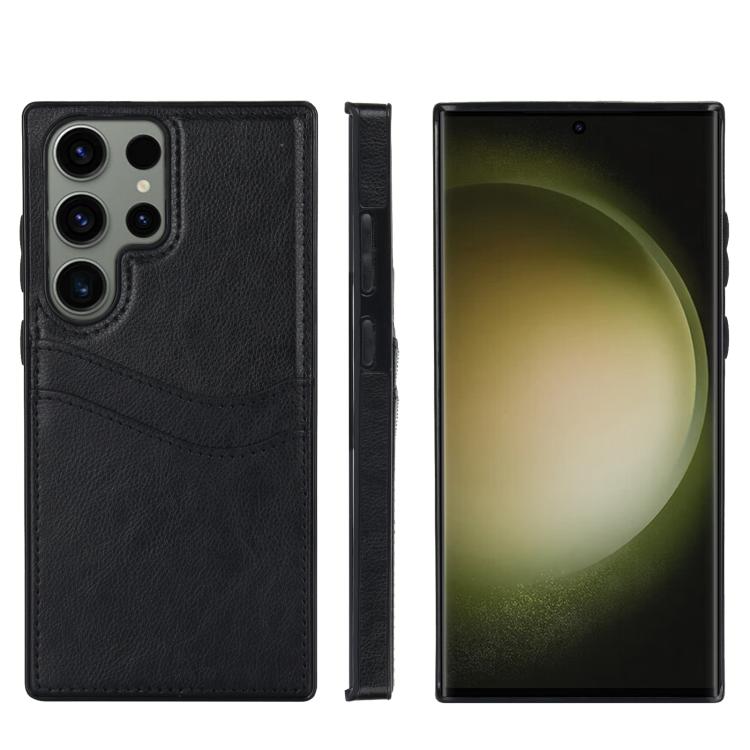 Litchi Leather Skin Card Slots Phone Case, For Samsung Galaxy S26+ 5G, For Samsung Galaxy S26 Ultra 5G, For Samsung Galaxy S26 5G, For Samsung Galaxy S25 Edge 5G, For Samsung Galaxy S25 5G, For Samsung Galaxy S25+ 5G, For Samsung Galaxy S25 Ultra 5G   ...