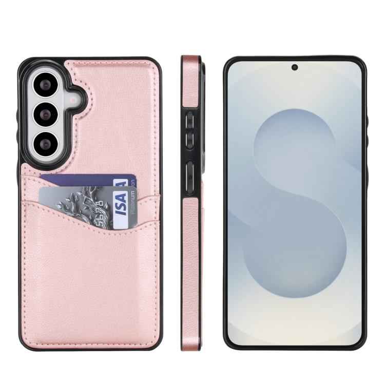 Litchi Leather Skin Card Slots Phone Case, For Samsung Galaxy S26+ 5G, For Samsung Galaxy S26 Ultra 5G, For Samsung Galaxy S26 5G, For Samsung Galaxy S25 Edge 5G, For Samsung Galaxy S25 5G, For Samsung Galaxy S25+ 5G, For Samsung Galaxy S25 Ultra 5G   ...