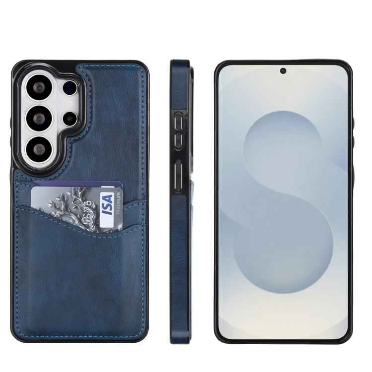 Litchi Leather Skin Card Slots Phone Case, For Samsung Galaxy S26+ 5G, For Samsung Galaxy S26 Ultra 5G, For Samsung Galaxy S26 5G, For Samsung Galaxy S25 Edge 5G, For Samsung Galaxy S25 5G, For Samsung Galaxy S25+ 5G, For Samsung Galaxy S25 Ultra 5G   ...