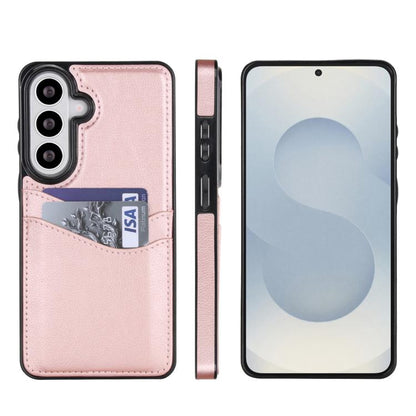 Litchi Leather Skin Card Slots Phone Case, For Samsung Galaxy S26+ 5G, For Samsung Galaxy S26 Ultra 5G, For Samsung Galaxy S26 5G, For Samsung Galaxy S25 Edge 5G, For Samsung Galaxy S25 5G, For Samsung Galaxy S25+ 5G, For Samsung Galaxy S25 Ultra 5G   ...