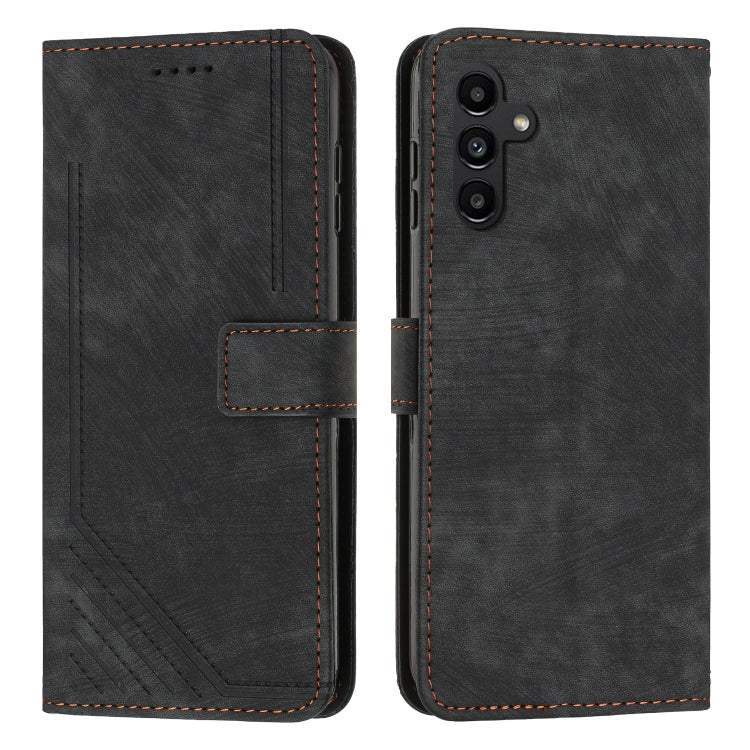 Skin Feel Stripe Pattern Leather Phone Case with Lanyard, For Samsung Galaxy S26+ 5G, For Samsung Galaxy S26 Ultra 5G, For Samsung Galaxy S26 5G, For Samsung Galaxy S25 FE 5G, For Samsung Galaxy S25 Edge 5G, For Samsung Galaxy S25 / S24 5G             ...