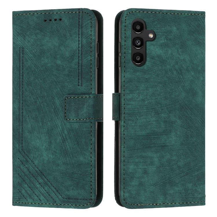 Skin Feel Stripe Pattern Leather Phone Case with Lanyard, For Samsung Galaxy S26+ 5G, For Samsung Galaxy S26 Ultra 5G, For Samsung Galaxy S26 5G, For Samsung Galaxy S25 FE 5G, For Samsung Galaxy S25 Edge 5G, For Samsung Galaxy S25 / S24 5G             ...