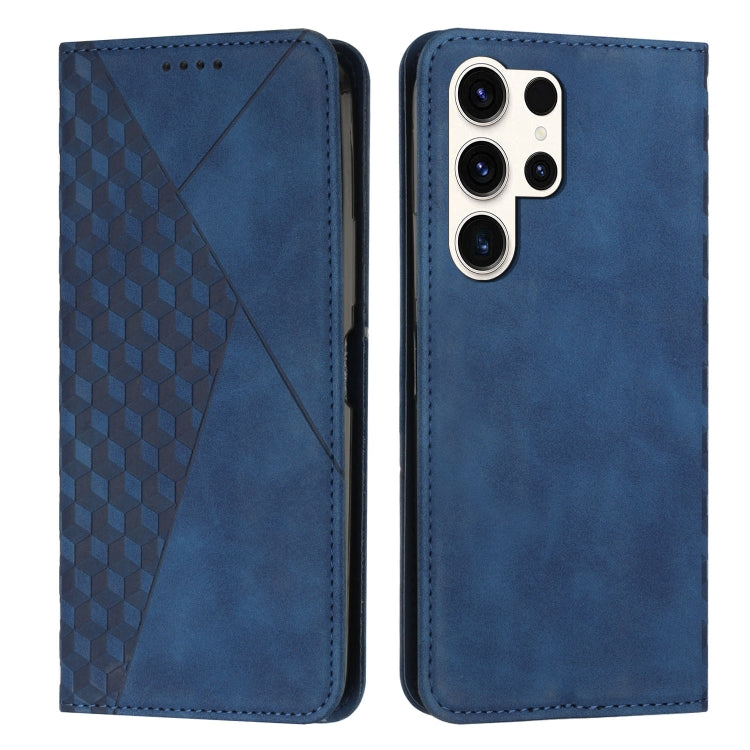 Diamond Splicing Skin Feel Magnetic Leather Phone Case, For Galaxy S26 FE 5G, For Samsung Galaxy S26+ 5G, For Samsung Galaxy S26 Ultra 5G, For Samsung Galaxy S26 5G, For Samsung Galaxy S25 FE 5G, For Samsung Galaxy S25 Edge 5G                          ...