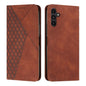 Diamond Splicing Skin Feel Magnetic Leather Phone Case, For Galaxy S26 FE 5G, For Samsung Galaxy S26+ 5G, For Samsung Galaxy S26 Ultra 5G, For Samsung Galaxy S26 5G, For Samsung Galaxy S25 FE 5G, For Samsung Galaxy S25 Edge 5G                          ...
