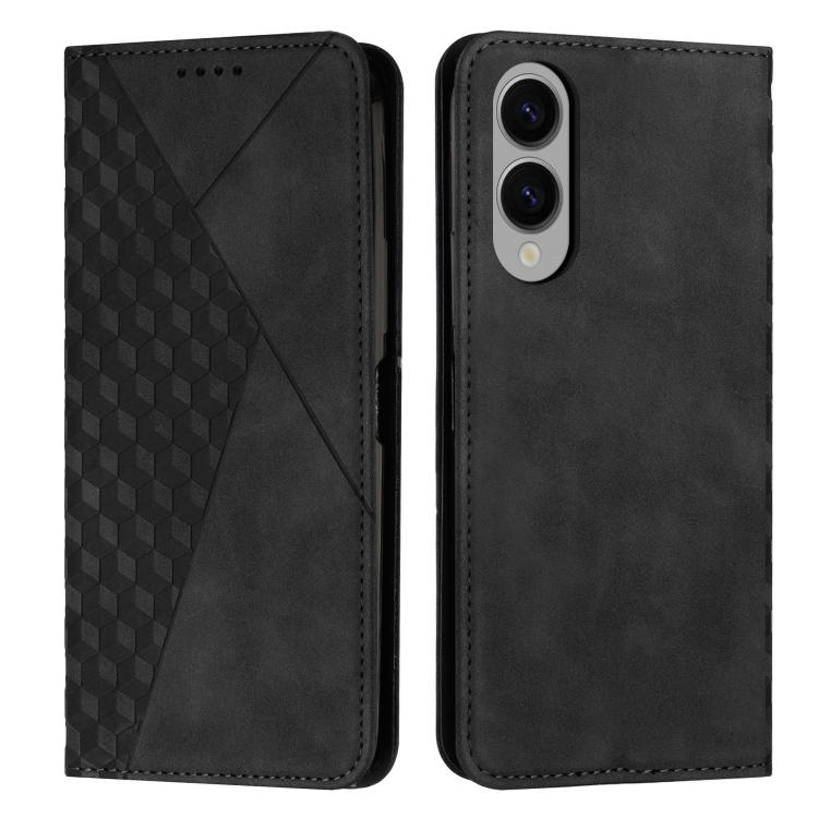 Diamond Splicing Skin Feel Magnetic Leather Phone Case, For Galaxy S26 FE 5G, For Samsung Galaxy S26+ 5G, For Samsung Galaxy S26 Ultra 5G, For Samsung Galaxy S26 5G, For Samsung Galaxy S25 FE 5G, For Samsung Galaxy S25 Edge 5G                          ...