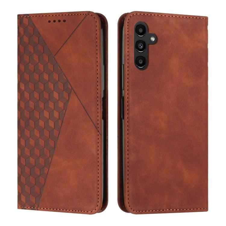 Diamond Splicing Skin Feel Magnetic Leather Phone Case, For Samsung Galaxy S26+ 5G, For Samsung Galaxy S26 Ultra 5G, For Samsung Galaxy S26 5G, For Samsung Galaxy S25 FE 5G, For Samsung Galaxy S25 Edge 5G, For Samsung Galaxy S25 / S24 5G               ...
