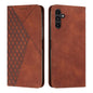 Diamond Splicing Skin Feel Magnetic Leather Phone Case, For Galaxy S26 FE 5G, For Samsung Galaxy S26+ 5G, For Samsung Galaxy S26 Ultra 5G, For Samsung Galaxy S26 5G, For Samsung Galaxy S25 FE 5G, For Samsung Galaxy S25 Edge 5G                          ...