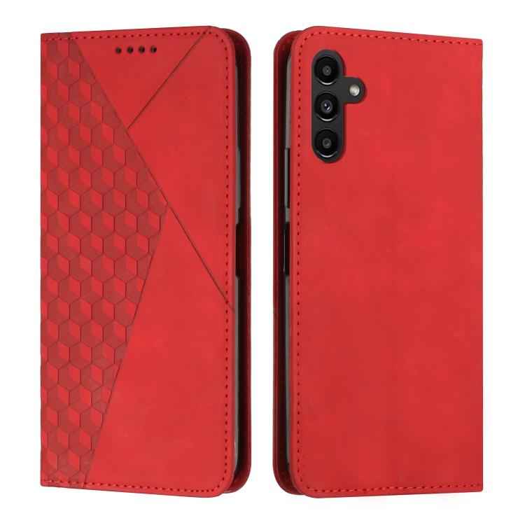 Diamond Splicing Skin Feel Magnetic Leather Phone Case, For Samsung Galaxy S26+ 5G, For Samsung Galaxy S26 Ultra 5G, For Samsung Galaxy S26 5G, For Samsung Galaxy S25 FE 5G, For Samsung Galaxy S25 Edge 5G, For Samsung Galaxy S25 / S24 5G               ...