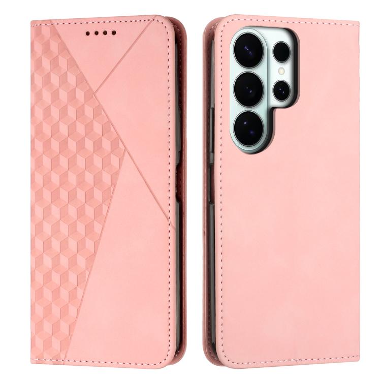Diamond Splicing Skin Feel Magnetic Leather Phone Case, For Galaxy S26 FE 5G, For Samsung Galaxy S26+ 5G, For Samsung Galaxy S26 Ultra 5G, For Samsung Galaxy S26 5G, For Samsung Galaxy S25 FE 5G, For Samsung Galaxy S25 Edge 5G                          ...