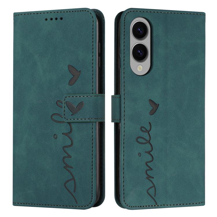 Skin Feel Heart Embossed Leather Phone Case with Long Lanyard, For Samsung Galaxy S26+ 5G, For Samsung Galaxy S26 Ultra 5G, For Samsung Galaxy S26 5G, For Samsung Galaxy S25 FE 5G, For Samsung Galaxy S25 Edge 5G, For Samsung Galaxy S25 / S24 5G        ...