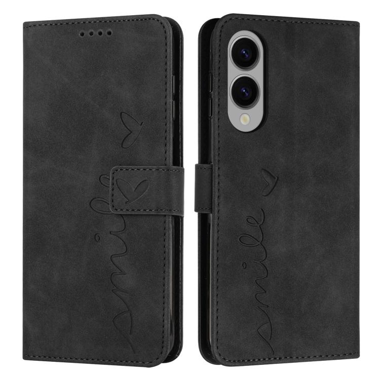 Skin Feel Heart Embossed Leather Phone Case with Long Lanyard, For Samsung Galaxy S26+ 5G, For Samsung Galaxy S26 Ultra 5G, For Samsung Galaxy S26 5G, For Samsung Galaxy S25 FE 5G, For Samsung Galaxy S25 Edge 5G, For Samsung Galaxy S25 / S24 5G        ...