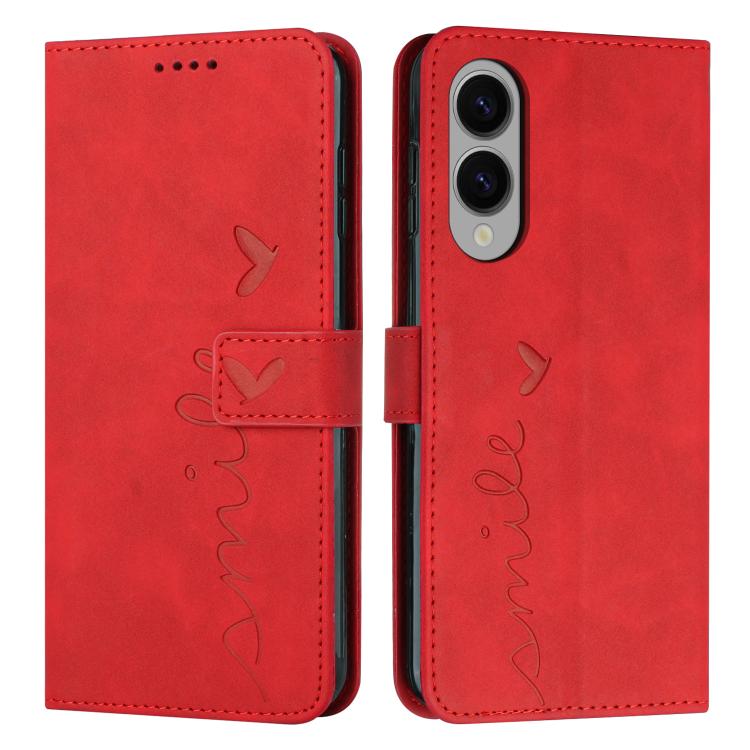 Skin Feel Heart Embossed Leather Phone Case with Long Lanyard, For Samsung Galaxy S26+ 5G, For Samsung Galaxy S26 Ultra 5G, For Samsung Galaxy S26 5G, For Samsung Galaxy S25 FE 5G, For Samsung Galaxy S25 Edge 5G, For Samsung Galaxy S25 / S24 5G        ...
