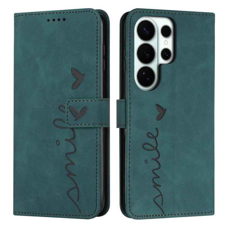 Skin Feel Heart Embossed Leather Phone Case with Long Lanyard, For Samsung Galaxy S26+ 5G, For Samsung Galaxy S26 Ultra 5G, For Samsung Galaxy S26 5G, For Samsung Galaxy S25 FE 5G, For Samsung Galaxy S25 Edge 5G, For Samsung Galaxy S25 / S24 5G        ...