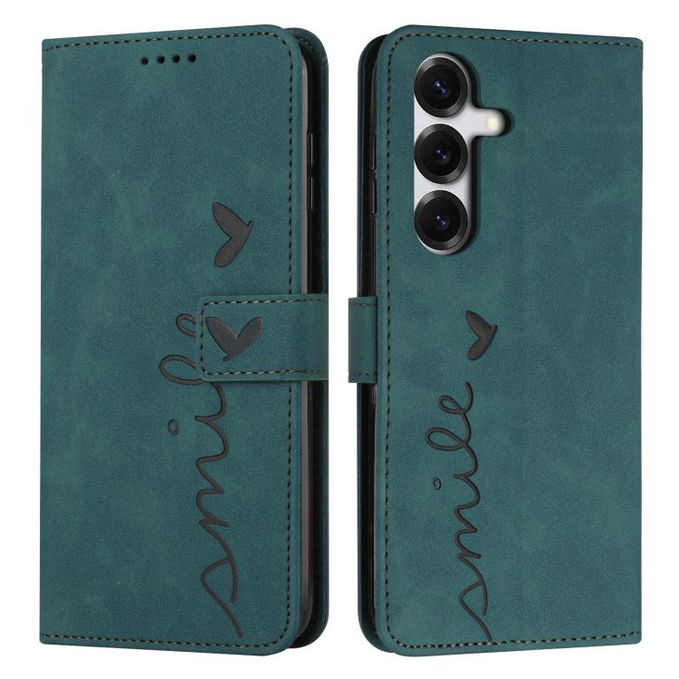 Skin Feel Heart Embossed Leather Phone Case with Long Lanyard, For Galaxy S26 FE 5G, For Samsung Galaxy S26+ 5G, For Samsung Galaxy S26 Ultra 5G, For Samsung Galaxy S26 5G, For Samsung Galaxy S25 FE 5G, For Samsung Galaxy S25 Edge 5G                   ...