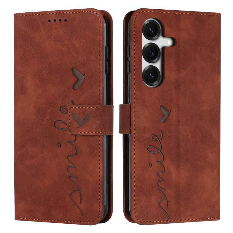 Skin Feel Heart Embossed Leather Phone Case with Long Lanyard, For Samsung Galaxy S26+ 5G, For Samsung Galaxy S26 Ultra 5G, For Samsung Galaxy S26 5G, For Samsung Galaxy S25 FE 5G, For Samsung Galaxy S25 Edge 5G, For Samsung Galaxy S25 / S24 5G        ...