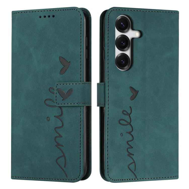 Skin Feel Heart Embossed Leather Phone Case with Long Lanyard, For Samsung Galaxy S26+ 5G, For Samsung Galaxy S26 Ultra 5G, For Samsung Galaxy S26 5G, For Samsung Galaxy S25 FE 5G, For Samsung Galaxy S25 Edge 5G, For Samsung Galaxy S25 / S24 5G        ...