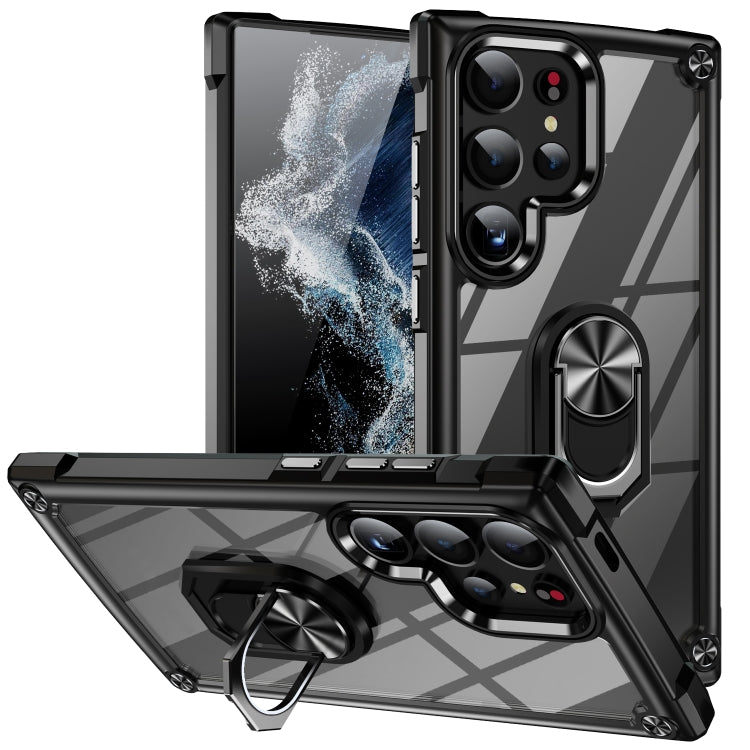 TPU + PC Lens Protection Phone Case with Ring Holder, For Samsung Galaxy S26+ 5G, For Samsung Galaxy S26 Ultra 5G, For Samsung Galaxy S26 5G, For Samsung Galaxy S25 FE 5G, For Samsung Galaxy S25 Edge 5G, For Samsung Galaxy S25 5G                       ...