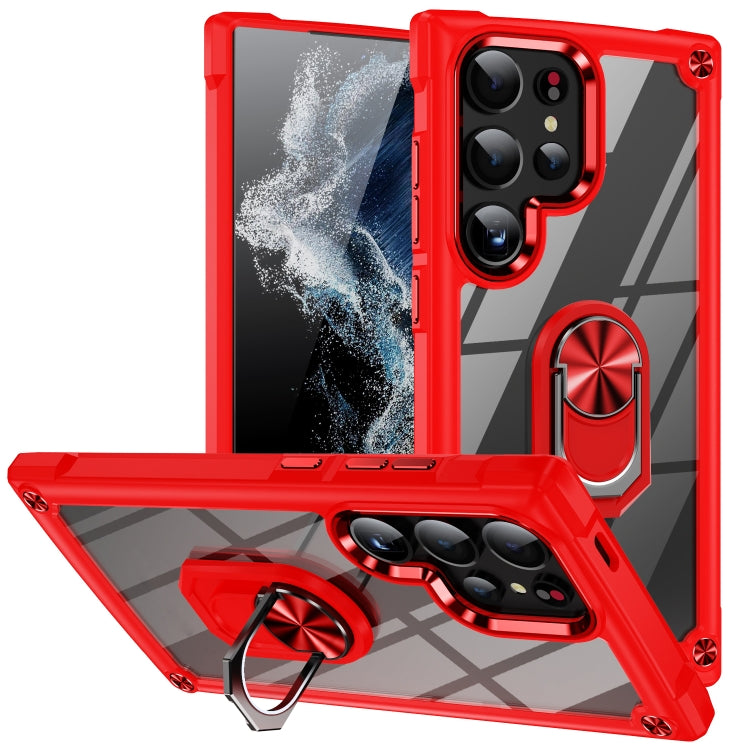 TPU + PC Lens Protection Phone Case with Ring Holder, For Samsung Galaxy S26+ 5G, For Samsung Galaxy S26 Ultra 5G, For Samsung Galaxy S26 5G, For Samsung Galaxy S25 FE 5G, For Samsung Galaxy S25 Edge 5G, For Samsung Galaxy S25 5G                       ...