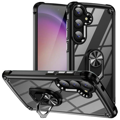 TPU + PC Lens Protection Phone Case with Ring Holder, For Samsung Galaxy S26+ 5G, For Samsung Galaxy S26 Ultra 5G, For Samsung Galaxy S26 5G, For Samsung Galaxy S25 FE 5G, For Samsung Galaxy S25 Edge 5G, For Samsung Galaxy S25 5G                       ...