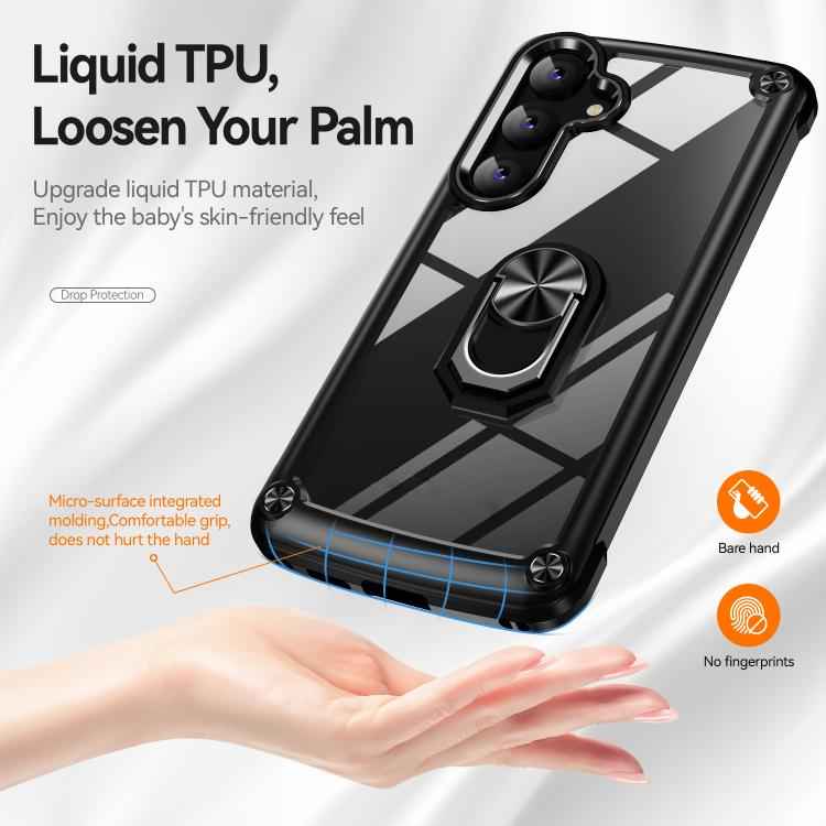 TPU + PC Lens Protection Phone Case with Ring Holder, For Samsung Galaxy S26+ 5G, For Samsung Galaxy S26 Ultra 5G, For Samsung Galaxy S26 5G, For Samsung Galaxy S25 FE 5G, For Samsung Galaxy S25 Edge 5G, For Samsung Galaxy S25 5G                       ...