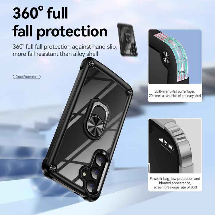 TPU + PC Lens Protection Phone Case with Ring Holder, For Samsung Galaxy S26+ 5G, For Samsung Galaxy S26 Ultra 5G, For Samsung Galaxy S26 5G, For Samsung Galaxy S25 FE 5G, For Samsung Galaxy S25 Edge 5G, For Samsung Galaxy S25 5G                       ...
