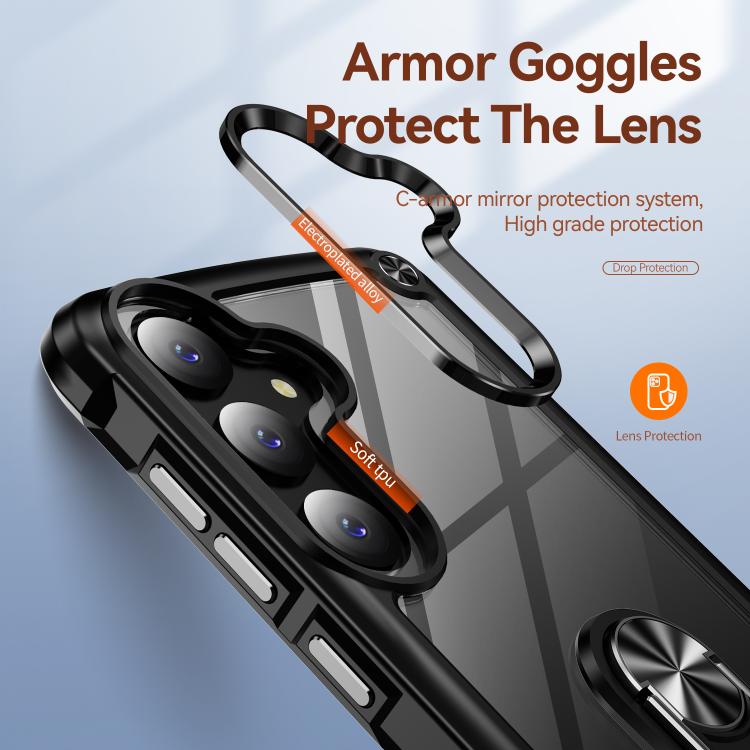 TPU + PC Lens Protection Phone Case with Ring Holder, For Samsung Galaxy S26+ 5G, For Samsung Galaxy S26 Ultra 5G, For Samsung Galaxy S26 5G, For Samsung Galaxy S25 FE 5G, For Samsung Galaxy S25 Edge 5G, For Samsung Galaxy S25 5G                       ...
