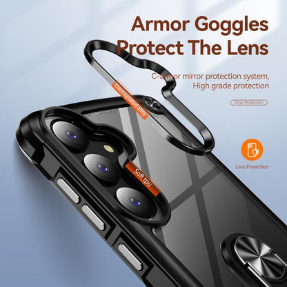 TPU + PC Lens Protection Phone Case with Ring Holder, For Samsung Galaxy S26+ 5G, For Samsung Galaxy S26 Ultra 5G, For Samsung Galaxy S26 5G, For Samsung Galaxy S25 FE 5G, For Samsung Galaxy S25 Edge 5G, For Samsung Galaxy S25 5G                       ...