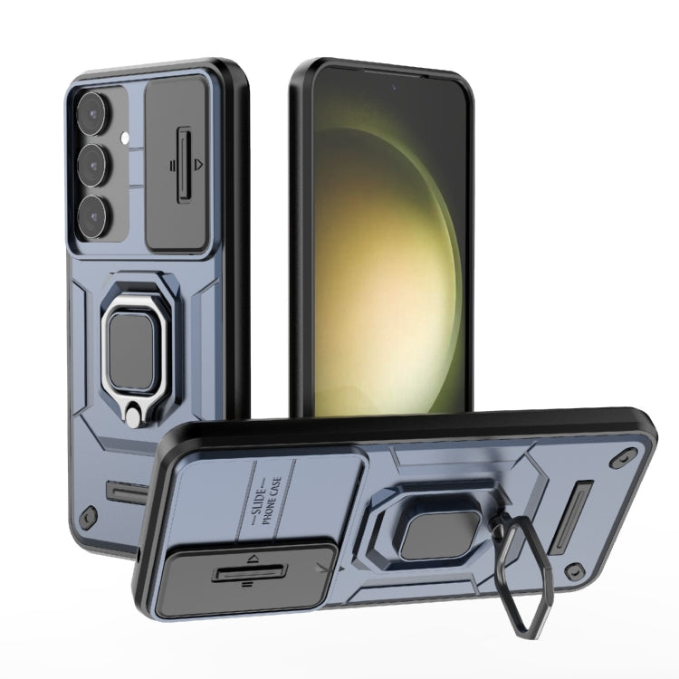 Sliding Camshield TPU + PC Shockproof Phone Case with Holder, For Samsung Galaxy S26+ 5G, For Samsung Galaxy S26 Ultra 5G, For Samsung Galaxy S25 Edge 5G, For Samsung Galaxy S25 5G, For Samsung Galaxy S25+ 5G, For Samsung Galaxy S25 Ultra 5G