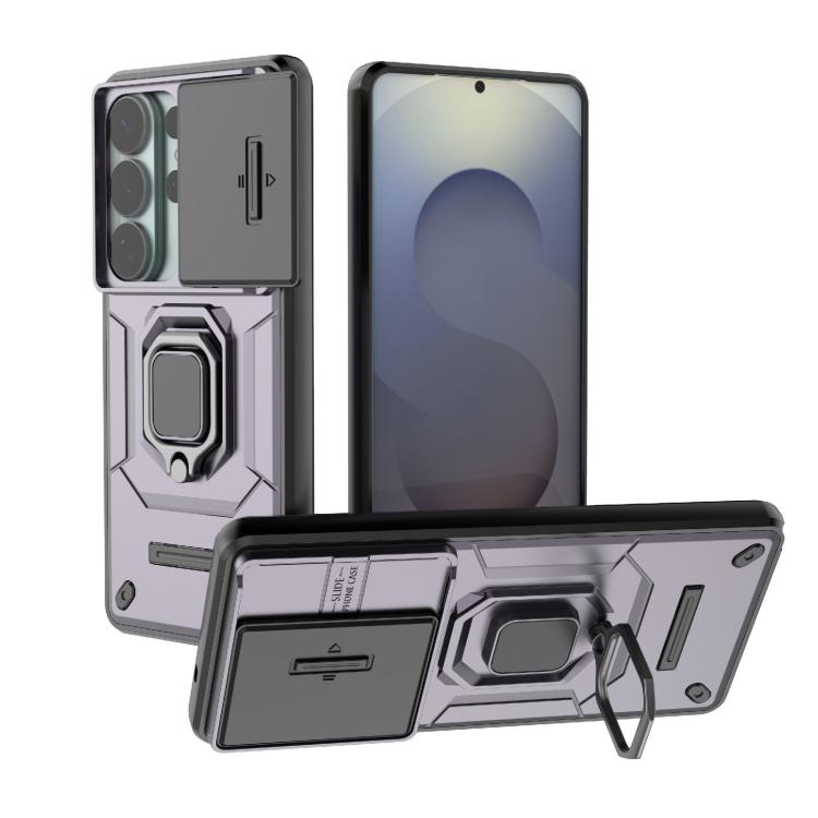Sliding Camshield TPU + PC Shockproof Phone Case with Holder, For Samsung Galaxy S26+ 5G, For Samsung Galaxy S26 Ultra 5G, For Samsung Galaxy S25 Edge 5G, For Samsung Galaxy S25 5G, For Samsung Galaxy S25+ 5G, For Samsung Galaxy S25 Ultra 5G