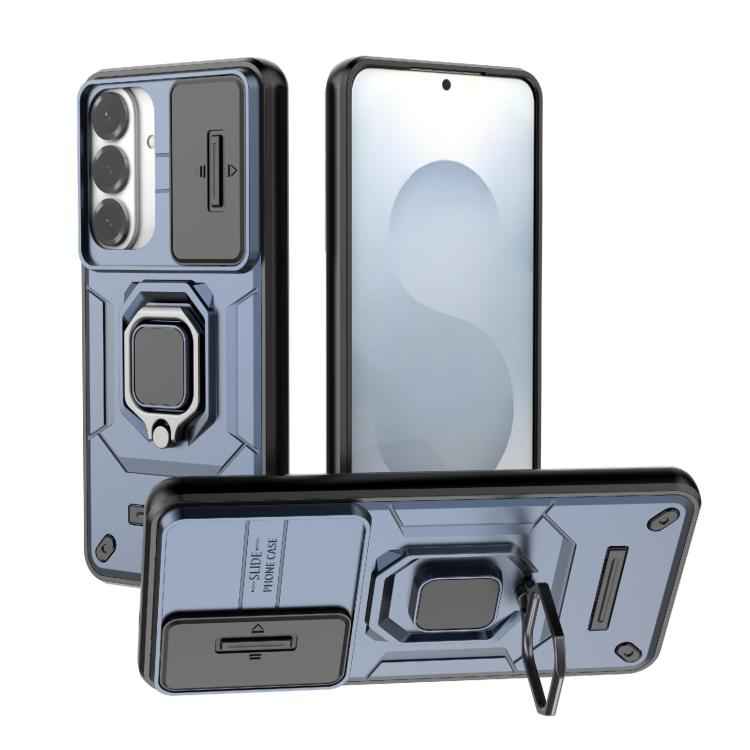 Sliding Camshield TPU + PC Shockproof Phone Case with Holder, For Samsung Galaxy S26+ 5G, For Samsung Galaxy S26 Ultra 5G, For Samsung Galaxy S25 Edge 5G, For Samsung Galaxy S25 5G, For Samsung Galaxy S25+ 5G, For Samsung Galaxy S25 Ultra 5G