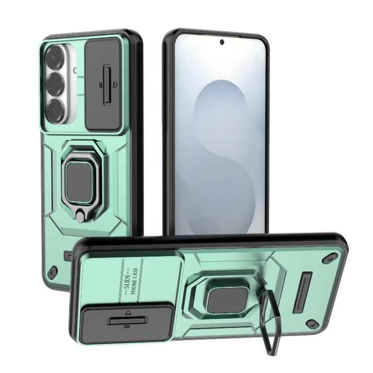 Sliding Camshield TPU + PC Shockproof Phone Case with Holder, For Samsung Galaxy S26+ 5G, For Samsung Galaxy S26 Ultra 5G, For Samsung Galaxy S25 Edge 5G, For Samsung Galaxy S25 5G, For Samsung Galaxy S25+ 5G, For Samsung Galaxy S25 Ultra 5G