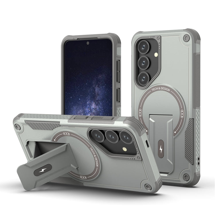Armor MagSafe Holder PC Hybrid TPU Phone Case, For Samsung Galaxy S26+ 5G, For Samsung Galaxy S26 Ultra 5G, For Samsung Galaxy S26 5G, For Samsung Galaxy S25 Edge 5G, For Samsung Galaxy S24 5G / S25 5G, For Samsung Galaxy S24+ 5G / S25+ 5G             ...