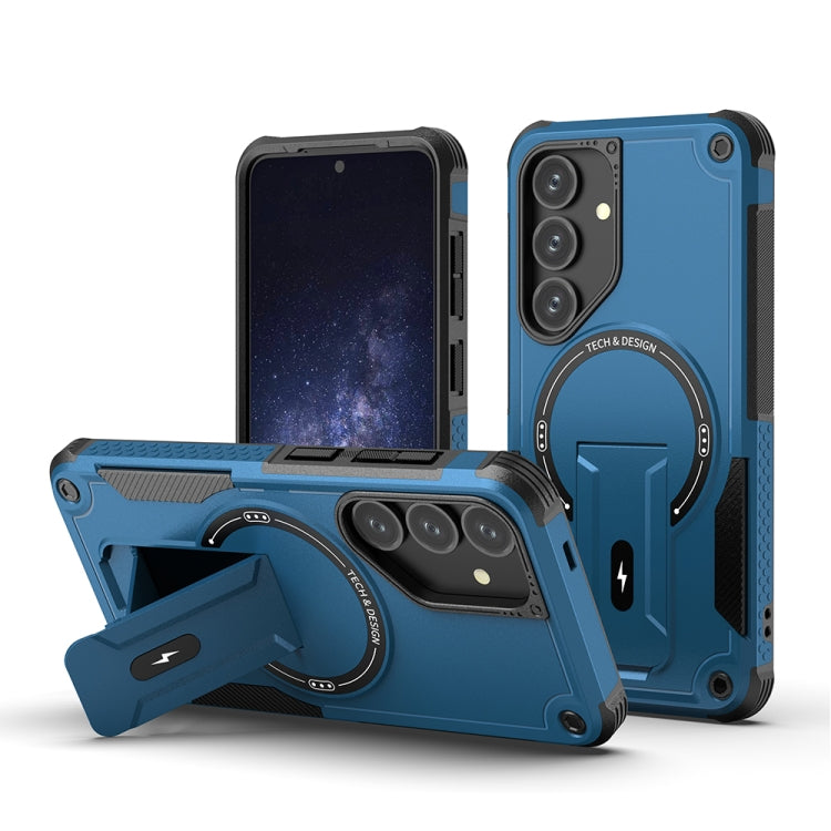Armor MagSafe Holder PC Hybrid TPU Phone Case, For Samsung Galaxy S26+ 5G, For Samsung Galaxy S26 Ultra 5G, For Samsung Galaxy S26 5G, For Samsung Galaxy S25 Edge 5G, For Samsung Galaxy S24 5G / S25 5G, For Samsung Galaxy S24+ 5G / S25+ 5G             ...